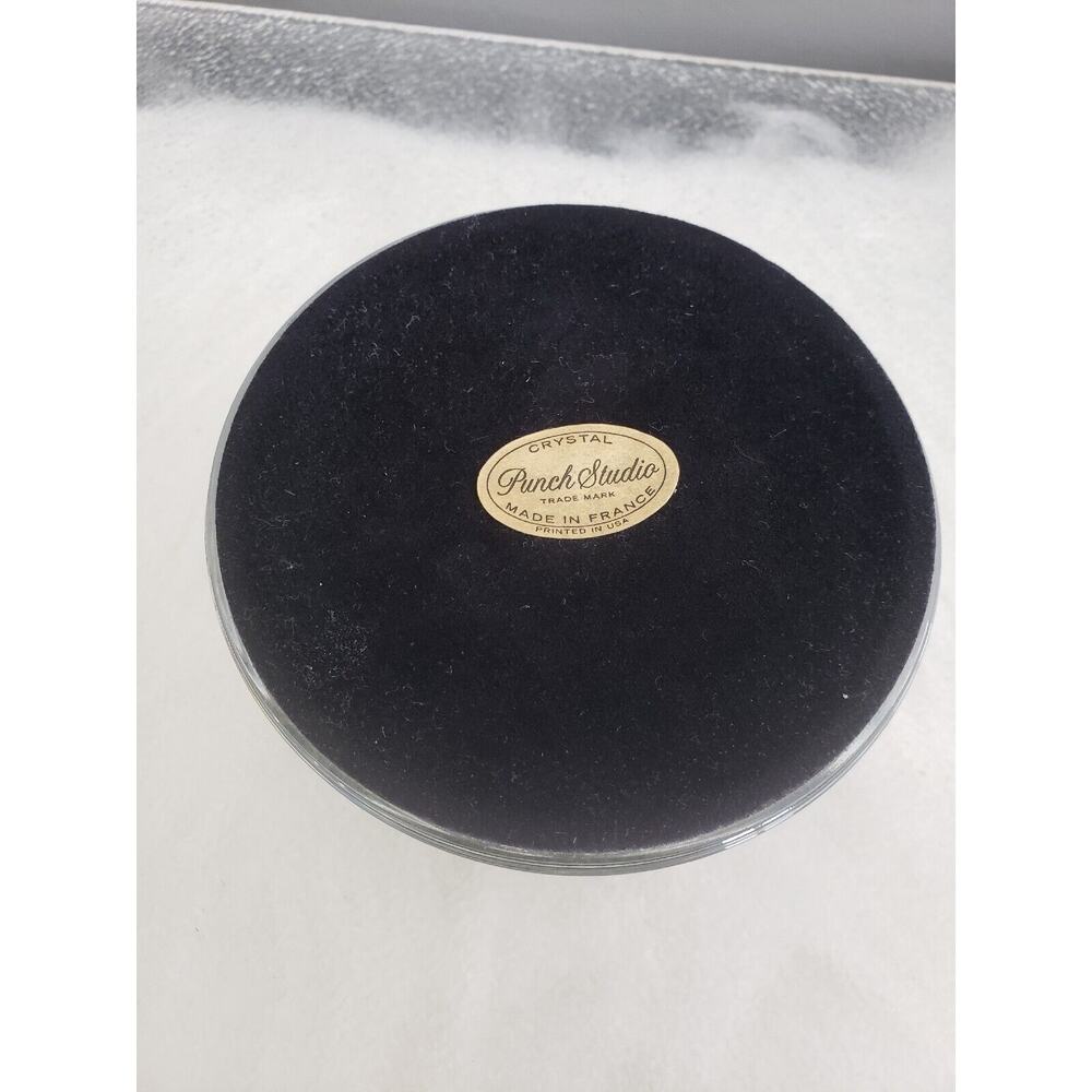 Vintage‎ Punch Studio Monogram Domed Crystal Paperweight K desk office gift work - Picture 4 of 6